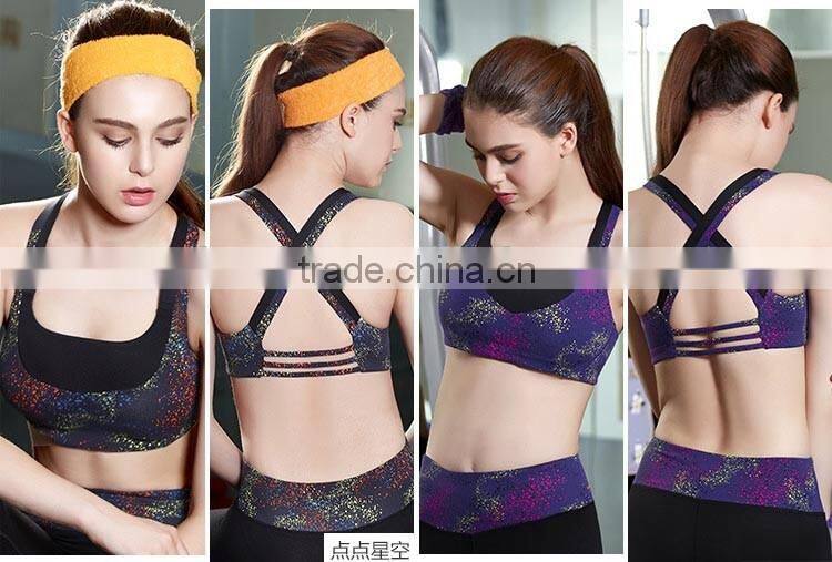 wholesale gym fitness compression fashion sport bra active wear custom sports bra