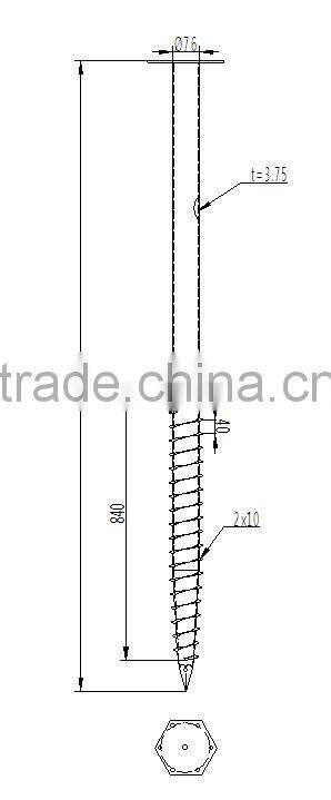Hex Head Self Drilling Ground Screw