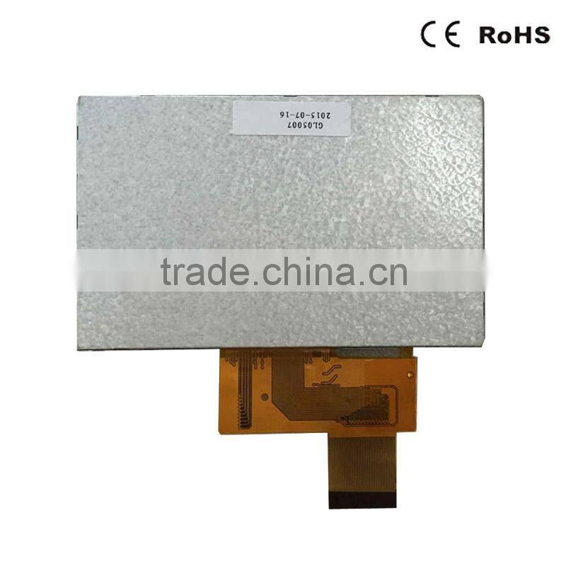 SAEF lcd panel 800x480 dots TFT display high brightness 5.0 inch screen with RGB interface 40 pins