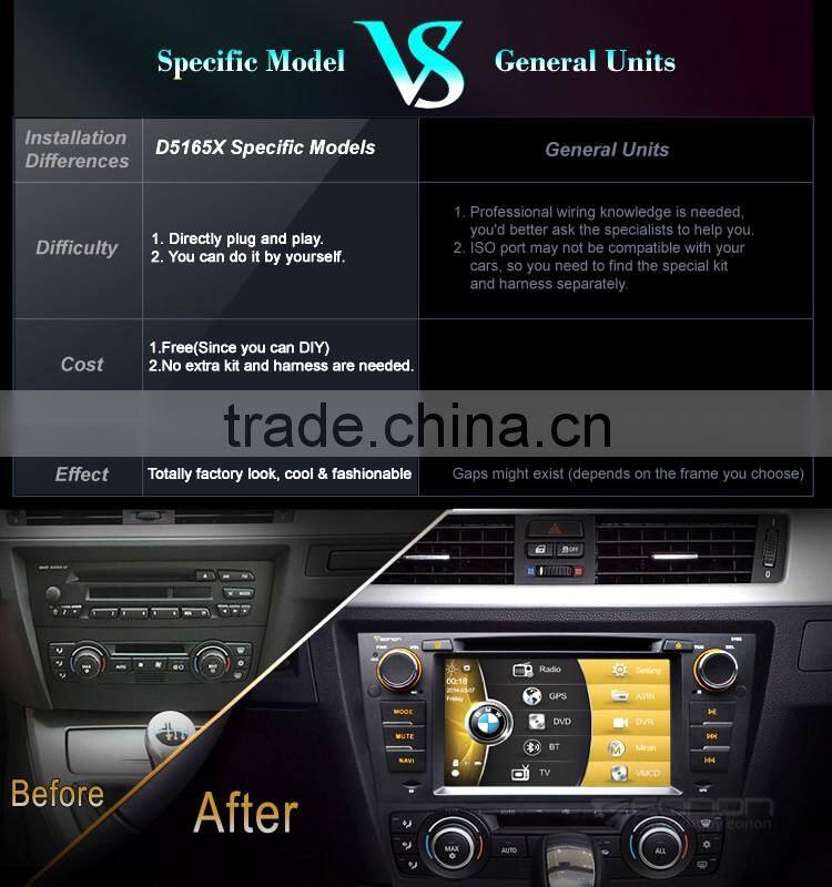 EONON D5165X 7" Digital Touch Screen Car DVD Player with Built-in GPS For BMW E90/91/92/93