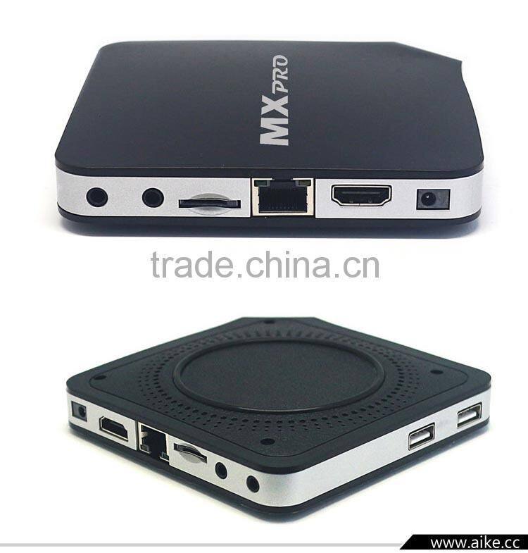 New Arrival MX Pro Android 4.4.2 Android TV Box Amlogic S805 A9 Quad Core 1G/8GB WIFI 1080P Smart TV Box Faster Than CS918