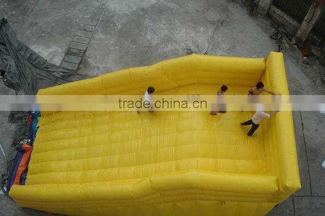 0.55mm pvc tarpaulin giant inflatable zorb ball ramp for commercial use