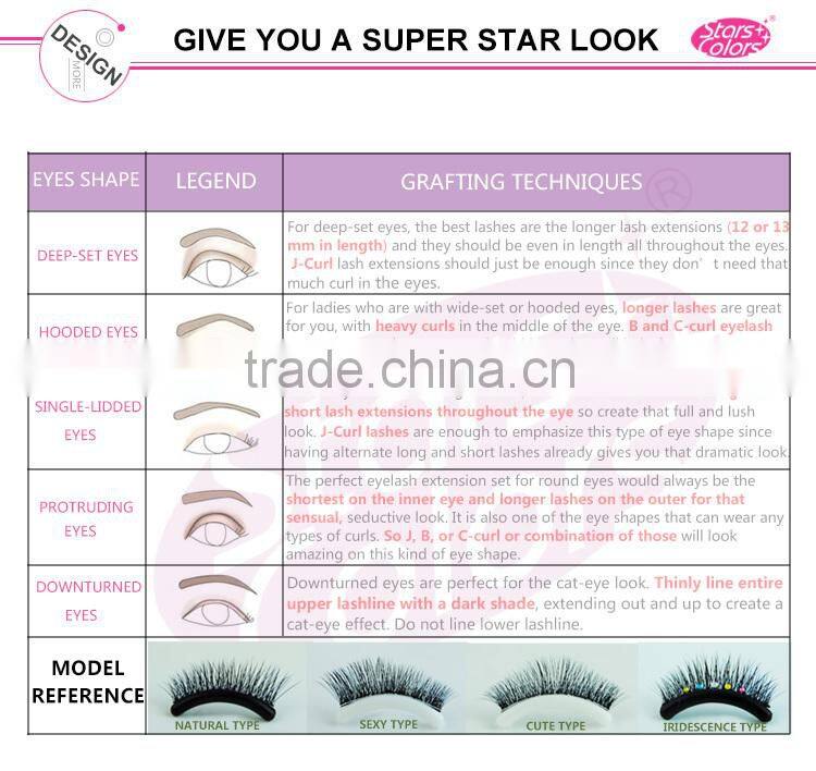 Hand-made pre-made 10D high quality silk flare eyelash extension lash black color