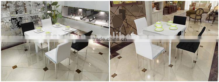 tempered glass top extended coffee table