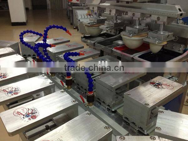 Desktop 4 Color pad printing machine China manufacture for printing ball