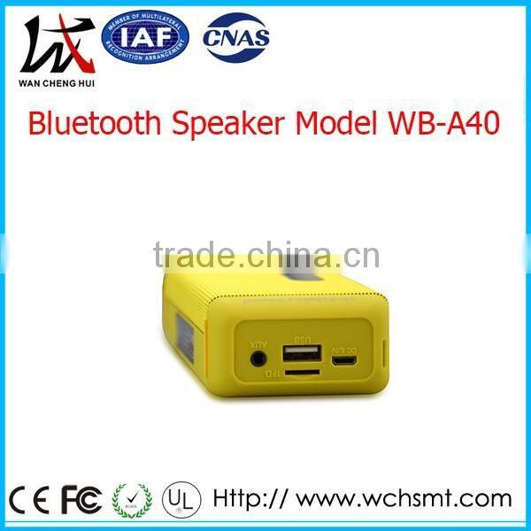 New Product 2016 Wireless Bluetooth Portable Speaker With FM Radio Support Most Phone Models