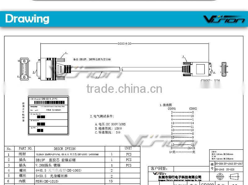 Cisco - X.21 cable ( DCE ) - 26 pin Smart Serial (M) - DB-15 (F)