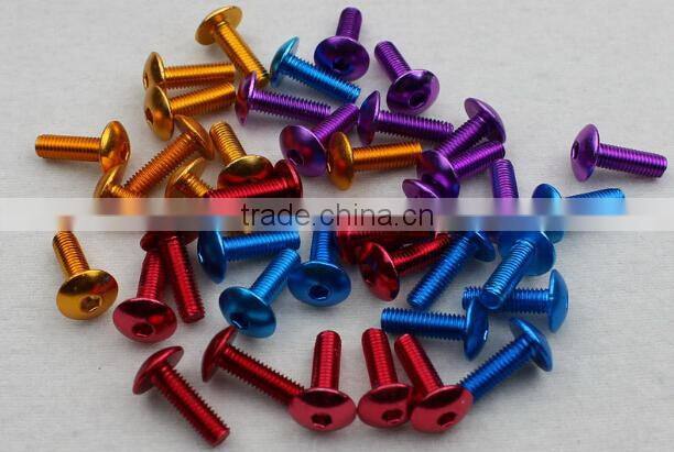 M3X6 M3X8 aluminum hex button screw CNC customized hobby model RC drone car
