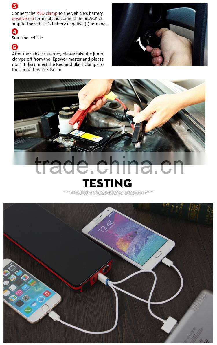 18000mAh lithium battery jump starter for petrol and diesel 12/24V jump starter
