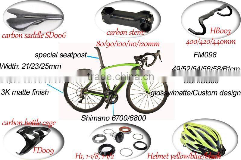 Top-rated DIY Dengfu FM098 Frameset Full of carbon road bike DI2 compatible