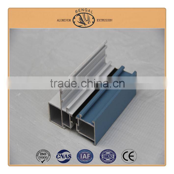 Two Tracks Aluminum Heat Insulation Sliding Window Profiles
