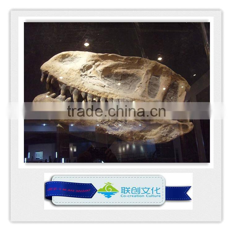 Artificial dinosaur type wall mounted dinosaur head