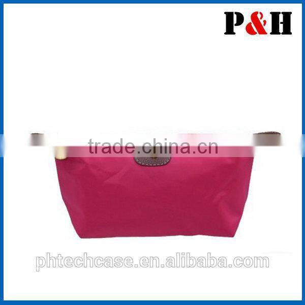 Promotional Microfiber cheap wholesale makeup bag with zipper closure