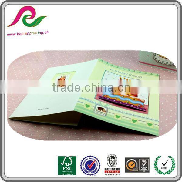 Handmade custom birthday greeting card with happy birthday song