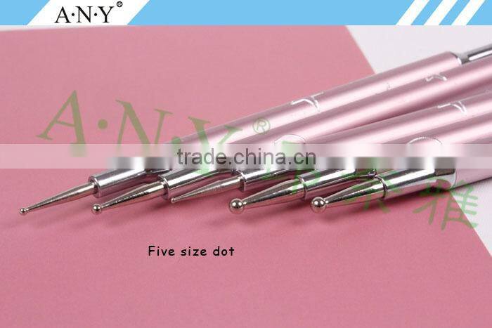 ANY Nail Art Beauty UV Gel Nails Design Single Piece Metal Nail Art Dotting Pen