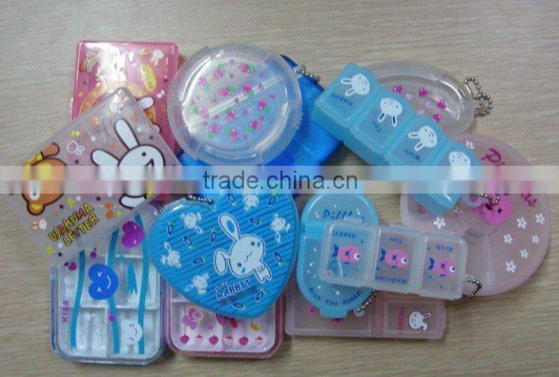 Pill Storage Cases with 6 compartments