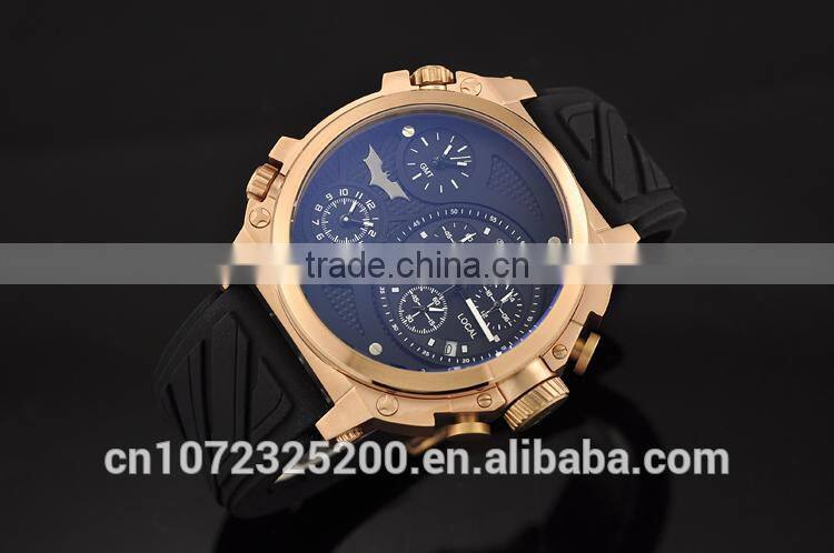 Sport Watch with factory direct prices Man Fashion Wrist Men with Date Stainless Steel Case Rubber Band BOSCEN Watch CHINA Made