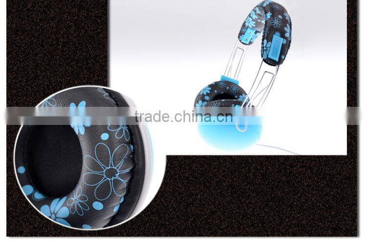 ULDUM top quality blue headset headphone with mic and remote