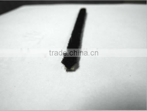 Non silicone wool pile weather strip 5*5mm