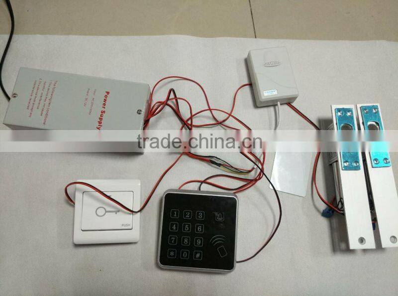 Door Access Control System with touching keypad password controller and card reader with doorbell function for office use