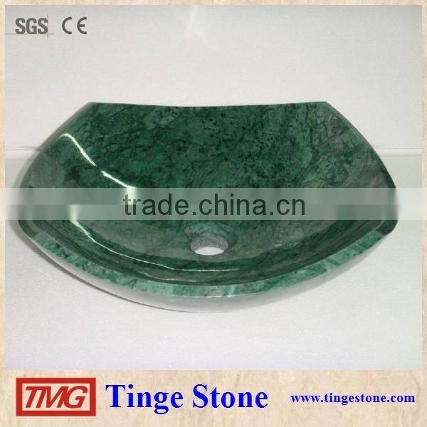 Beige onyx stone sink round shape style