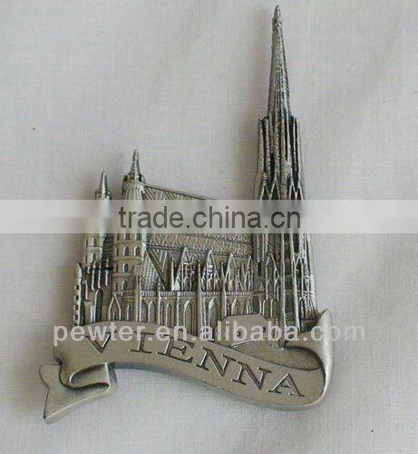 metal classic car fridge magnet