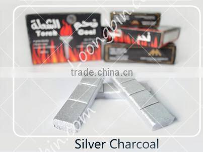 3pcs /bar Long burning time more than 90mins Nature Coconut shell silver charcoal
