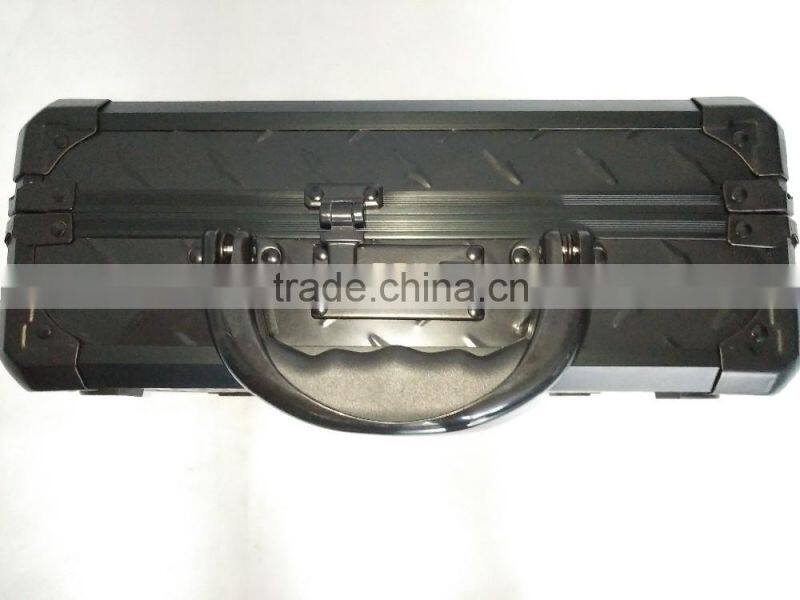 black aluminum tool case plastic surface tool case