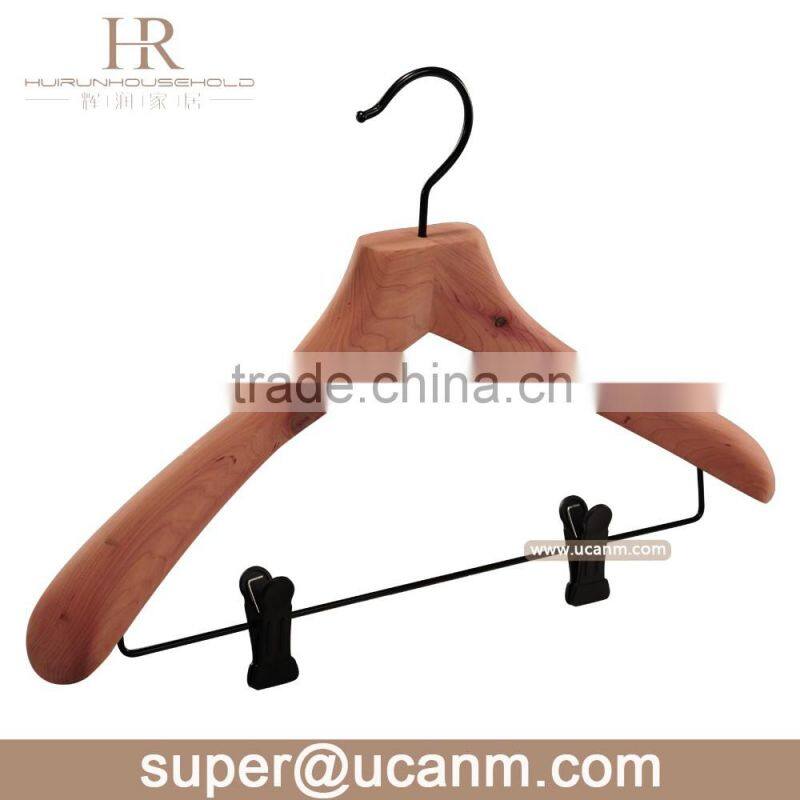 HRW-8300P flat cedar wood hanger for coat