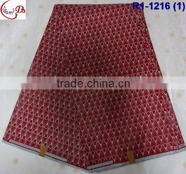 R1-1216 (1-4) new arrival Jacquard style Real java wax african wax print fabric wax