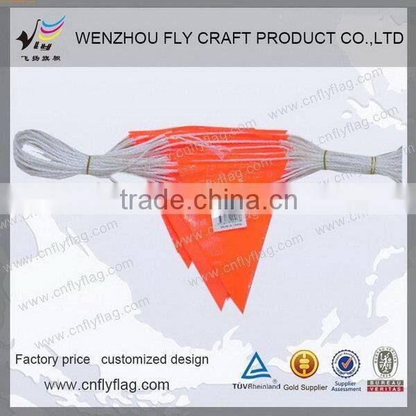 Low price new products pvc orange safety warning flag