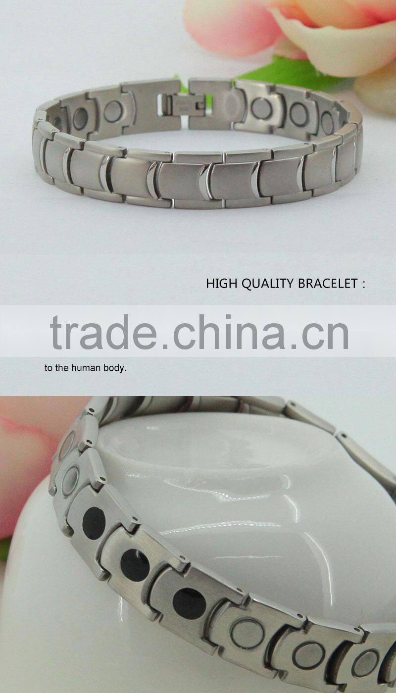 Hotsell men stainless steel jewelry with bio elements