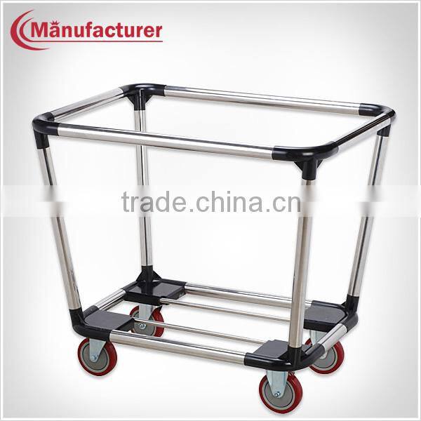Stainless Steel Hotel Housekeeping Equipment/Hospital Cleaning Laundry Linen Cart