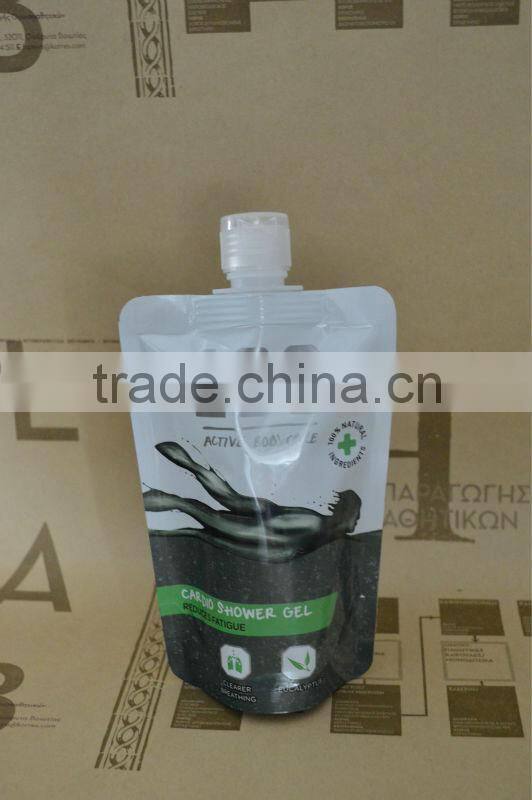 stand up pouch with spout filling machine