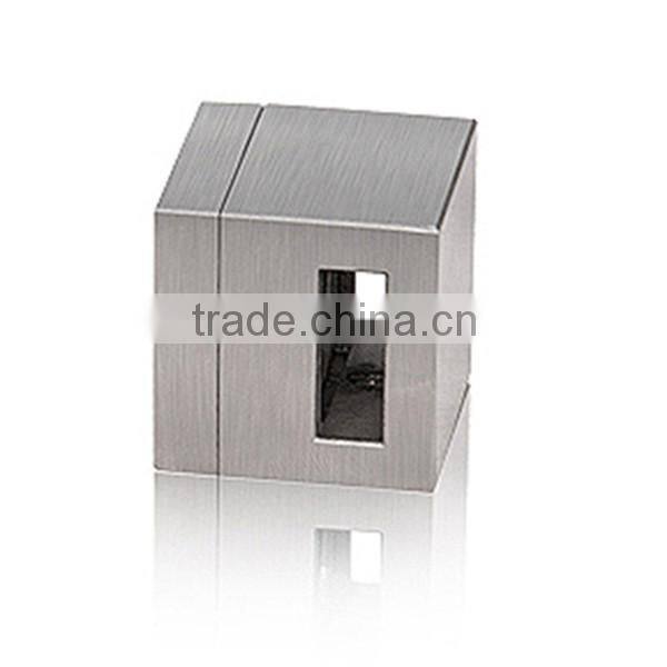 stainless steel square railing cross bar holder