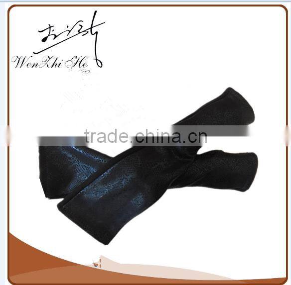 Women Winter Leather Cycling Wool Lined Sleeve Long without Finger Gloves 2016 Top Glove