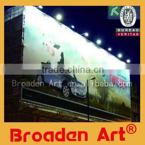 wrought iron window fence frontlit coated banner printing