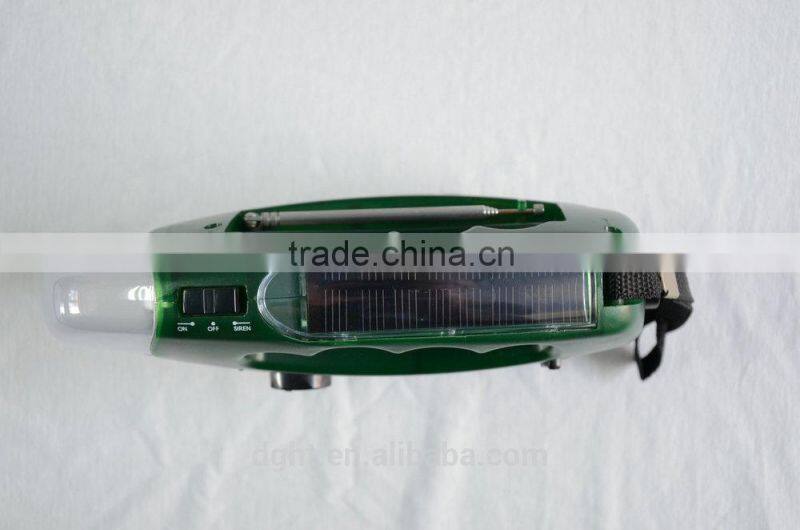 Made in China Portable ABS NOAA Energy dynamo radio waterproof torch light