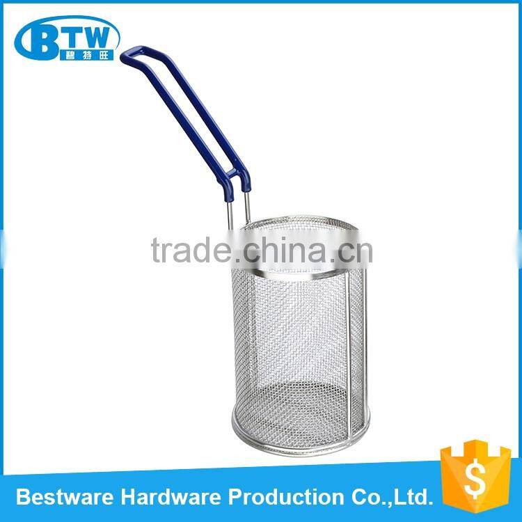 Diameter127*177.8mm Stainless Steel Round Shape French Fries Deep Fry Basket