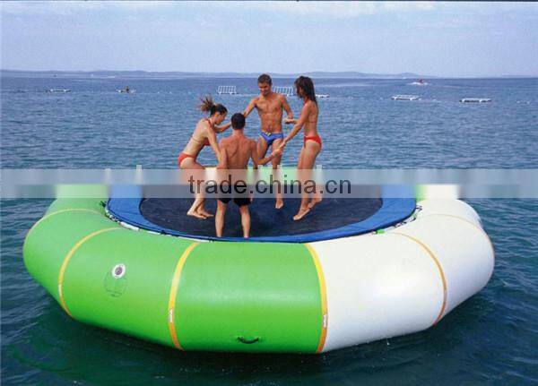 2015 the cheap and good quality inflatable water jumping bed / inflatable trampoline for sale