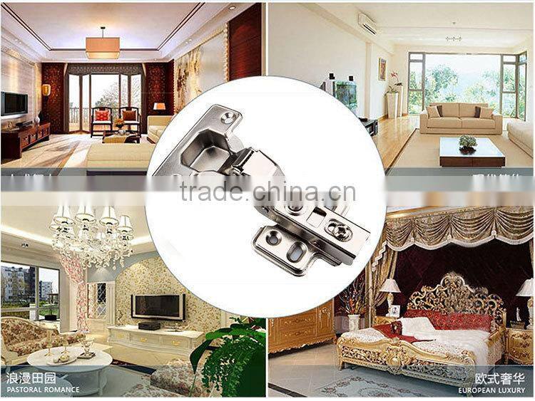 Clip-on Hydraulic Kitchen Cabinet Hinge CH.1118 35mm cup hydraulic 90 degree half overlay hinges