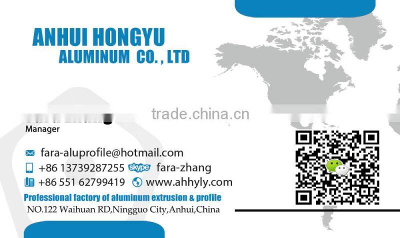 Gold anodized Aluminium door and window profile