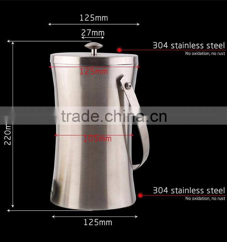 Stainless steel belvedere vodka bottle ice bucket