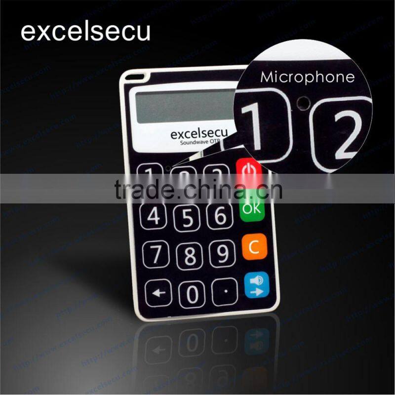 wholesale soundwave transmission pin protected one time password plastic otp token