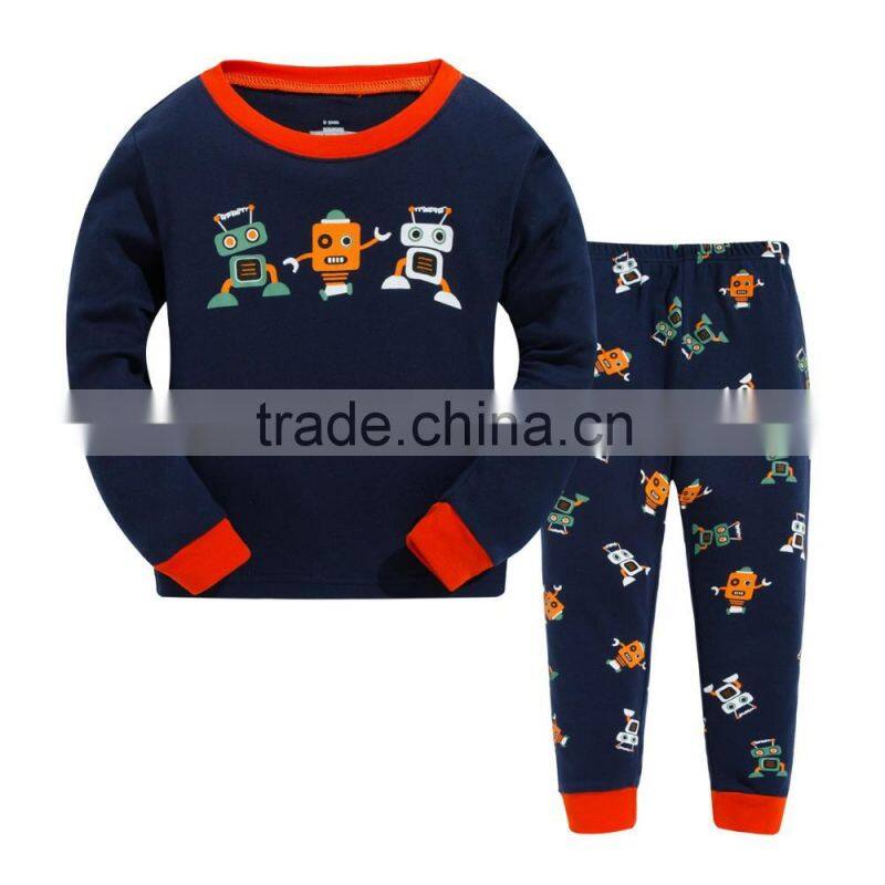 kids clothing wholesale animal cartoon print homewear pyjamas winter kids
