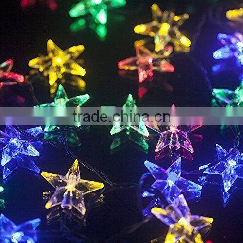 2015 new hot Sunniemart 20 LED White String Light Solar Powered Star Globe String Lightss for Garden Chrismas