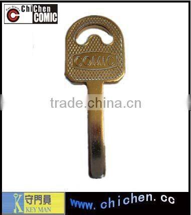 Brass door key
