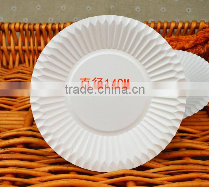 hottest sellign 8 inch 9inch 7inch disposable white round paper plate for party wedding