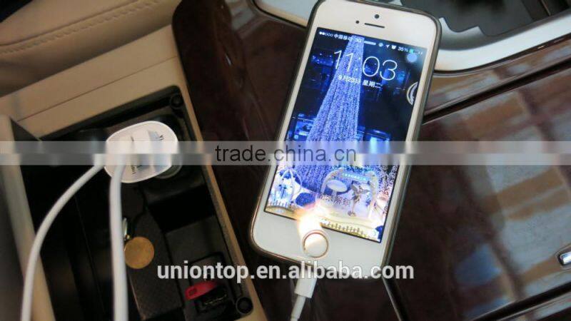 E-mark 2 port usb car mobile battery charger