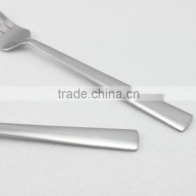 Laser logo design stainless steel dinner spoon and fork
